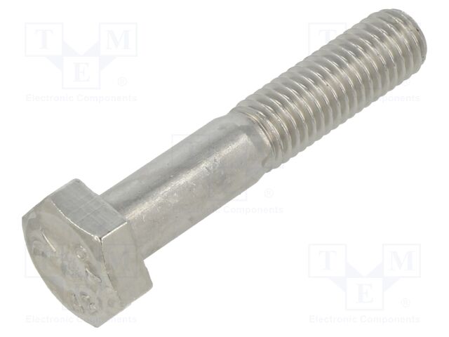 Screw; M10x55; 1.5; Head: hexagonal; A2 stainless steel; DIN 931