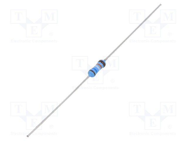 Resistor: thin film; THT; 169kΩ; 600mW; ±5%; Ø2.5x6.5mm; 50ppm/°C