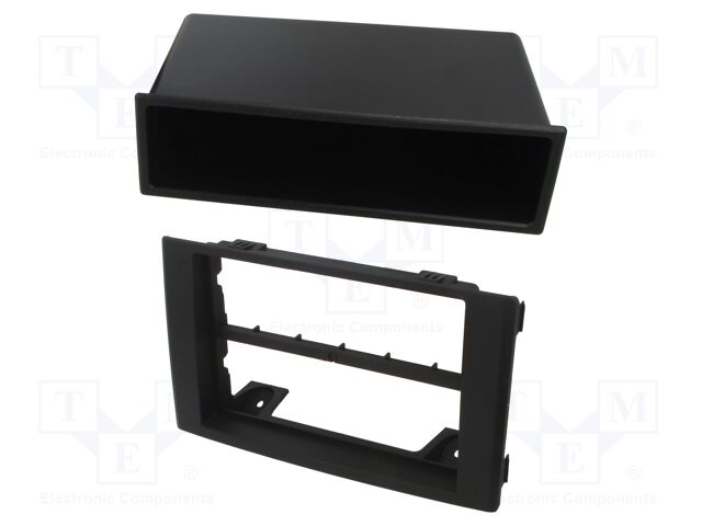 Radio frame; Iveco; 1 DIN; black