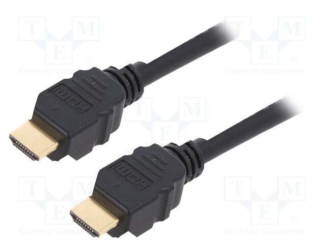 Cable; HDMI 2.1; HDMI plug,both sides; 3m; black