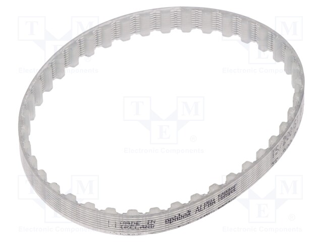 Timing belt; T5; W: 6mm; H: 2.2mm; Lw: 200mm; Tooth height: 1.2mm