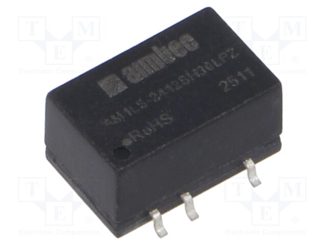 Converter: DC/DC; 1W; Uin: 21.6÷26.4V; Uout: 12VDC; Iout: 84mA; SMD