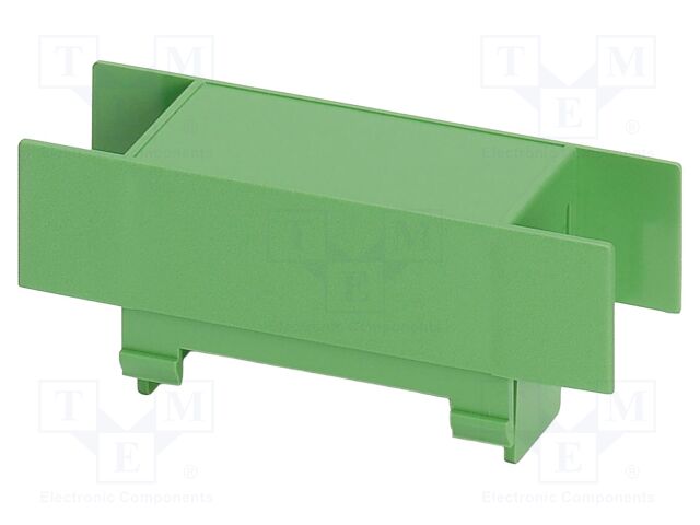 Upper housing; UL94HB; EG 22,5; ABS; for DIN rail mounting