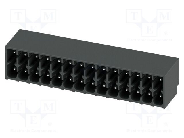 PCB headers, nominal cross section: 1.5 mm?, color: black, n