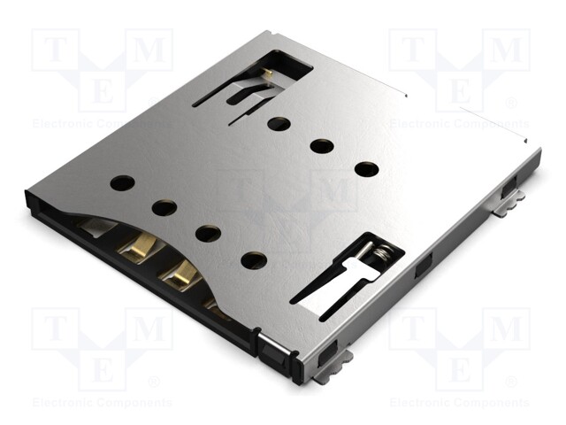 Connector: for cards; Micro SIM; push-push,with on/off switch