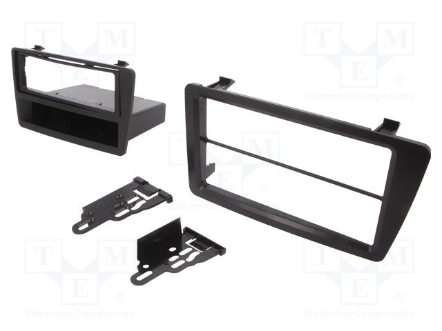 Radio mounting frame; Honda; 1 DIN,2 DIN; matt black