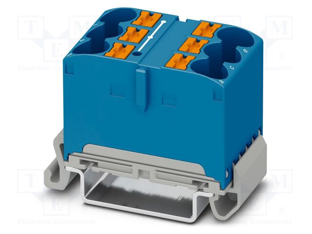 Splice terminal: rail; 57A; 800V; push-in; PA; L: 25.1mm; 0.5÷16mm2