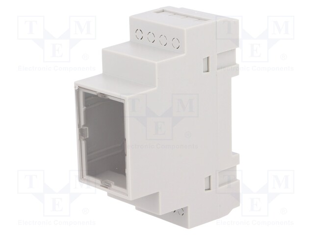 Enclosure: for DIN rail mounting; Y: 90mm; X: 35mm; Z: 65mm; grey