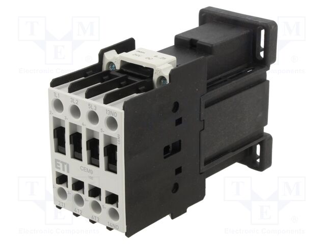 Contactor: 3-pole; NO x3; Auxiliary contacts: NO; 24VDC; 9A; CEM