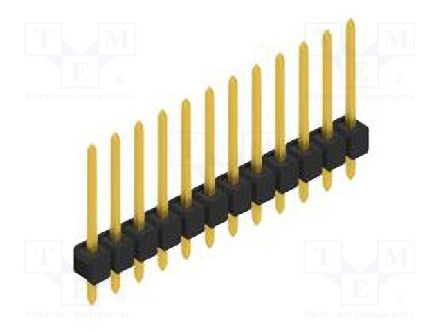 Connector: pin strips; pin header; male; PIN: 12; 2.54mm; THT; 1x12