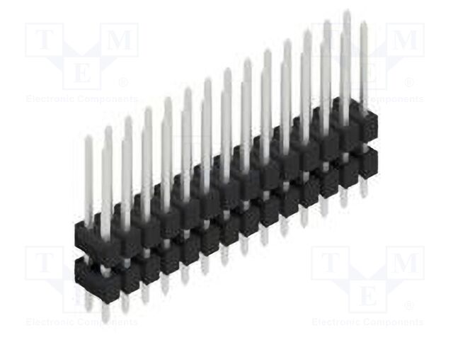 Connector: pin strips; pin header; male; PIN: 28; 2.54mm; THT; 2x14