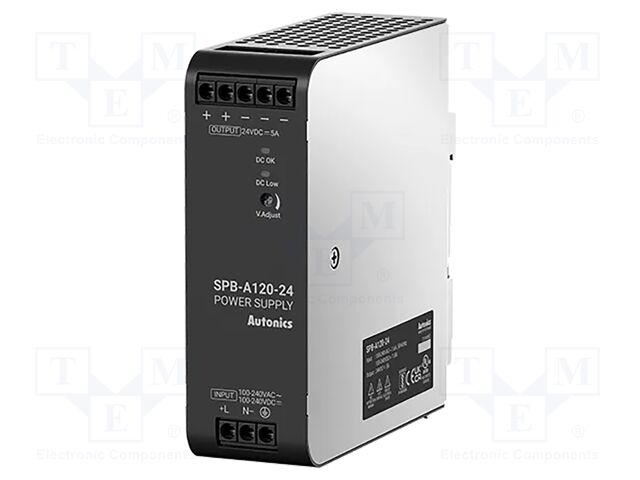 Power supply: switching; for DIN rail; 120W; 12VDC; 10A; 85÷264VAC