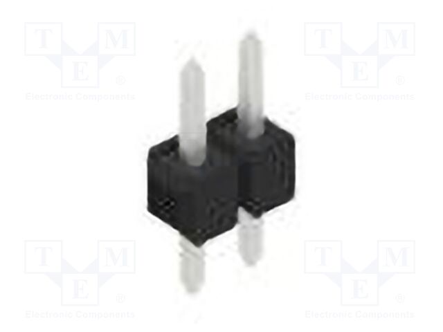 Connector: pin strips; pin header; male; PIN: 2; 2.54mm; THT; 1x2