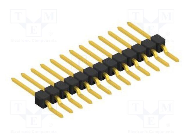 Connector: pin strips; pin header; male; PIN: 13; 2.54mm; SMT; 1x13