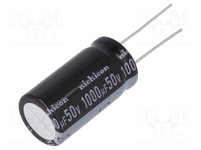 Capacitor: electrolytic; THT; 1000uF; 50VDC; Ø16x31.5mm; ±20%