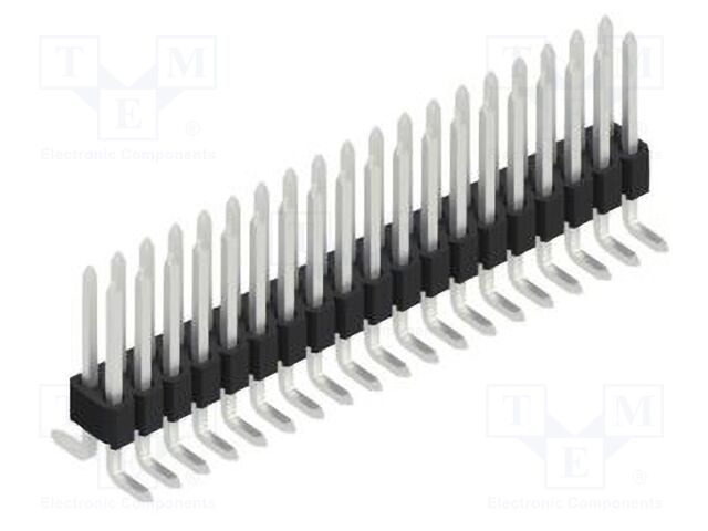 Connector: pin strips; pin header; male; PIN: 38; 1.27mm; SMT; 2x19