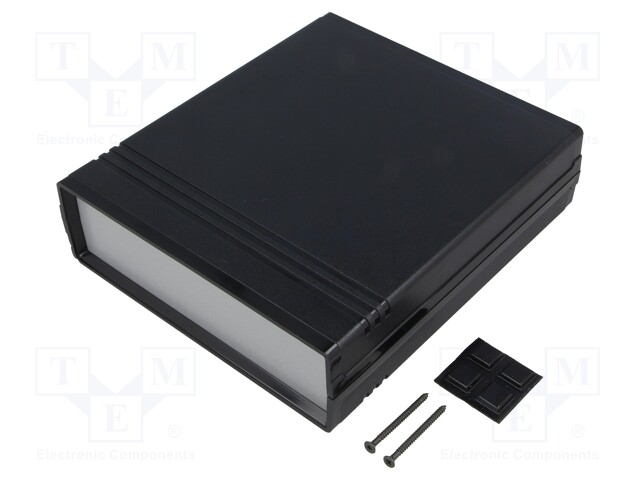 Enclosure: with panel; CAB; X: 154mm; Y: 173mm; Z: 47mm; ABS; black