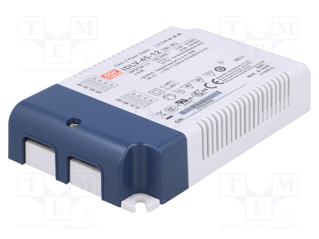 Power supply: switched-mode; LED; 36W; 12VDC; 3A; 90÷295VAC; IP20
