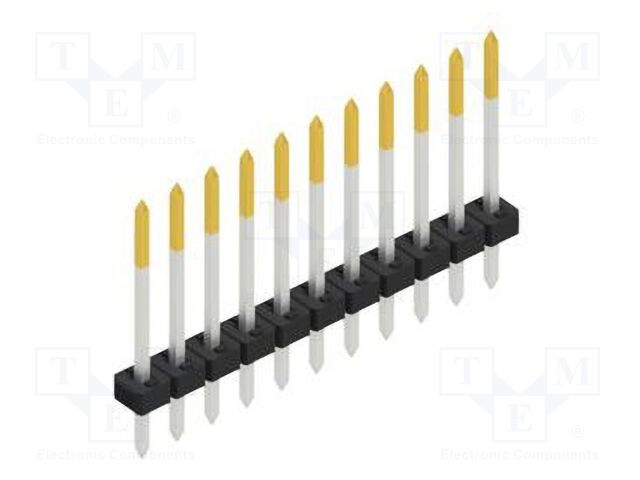 Connector: pin strips; pin header; male; PIN: 11; 2mm; THT; 1x11
