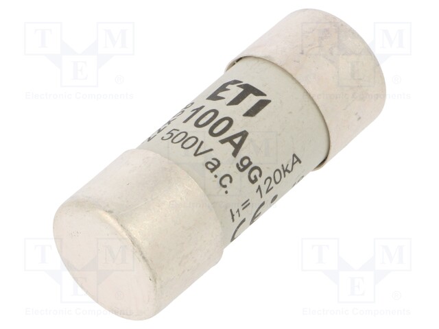 Fuse: fuse; gG; 100A; 500VAC; cylindrical,industrial; 22x58mm