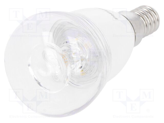 LED lamp; warm white; E14; 230VAC; 470lm; 5.5W; 2700K; CRImin: 80