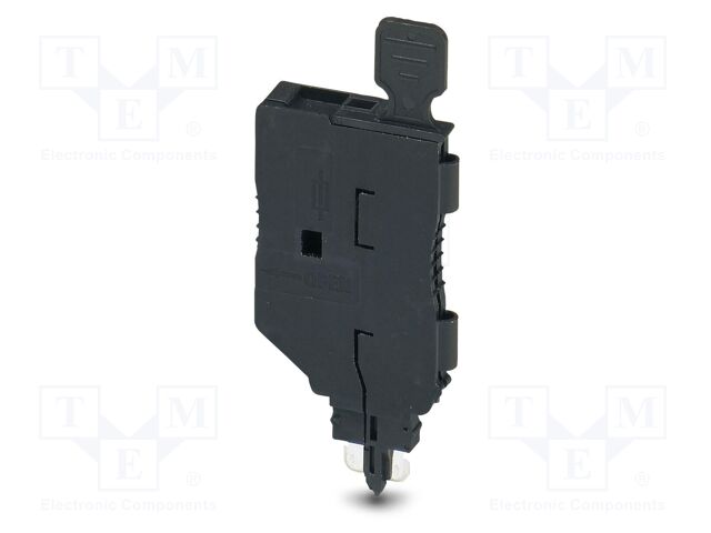 Connector: plug-in; 6.3A; 400V; PA; L: 57.7mm; W: 6.2mm; H: 25mm