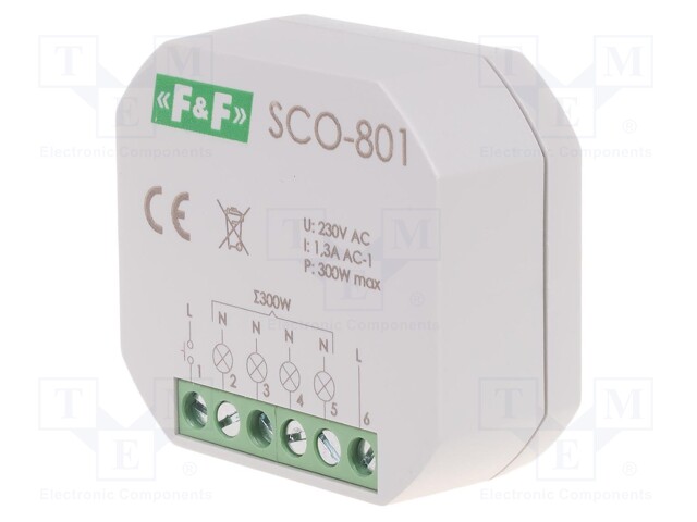 Module: dimmer; 230VAC; in mounting box; Leads: screw terminals