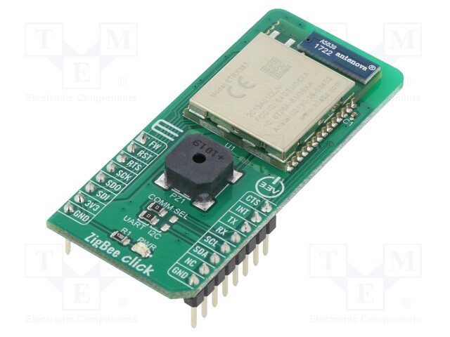Click board; ZigBee; GPIO,I2C,SPI,UART; ETRX357; 3.3VDC