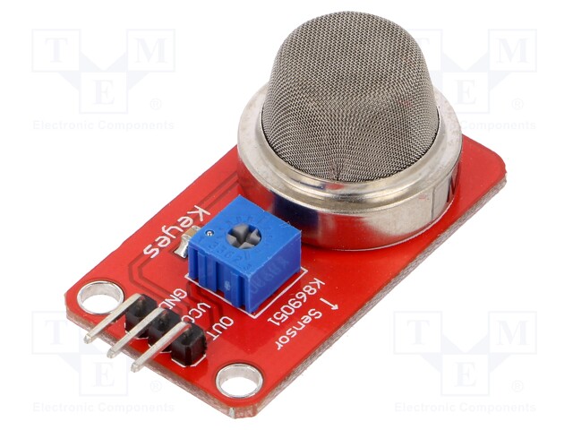 Sensor: gas level; 5VDC; MQ-2; combustible gases