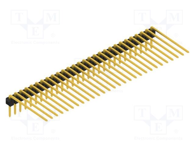 Connector: pin strips; pin header; male; PIN: 28; 2.54mm; THT; 1x28