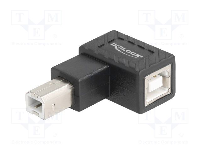 Adapter; USB 2.0; USB B socket,USB B plug 90° left/right