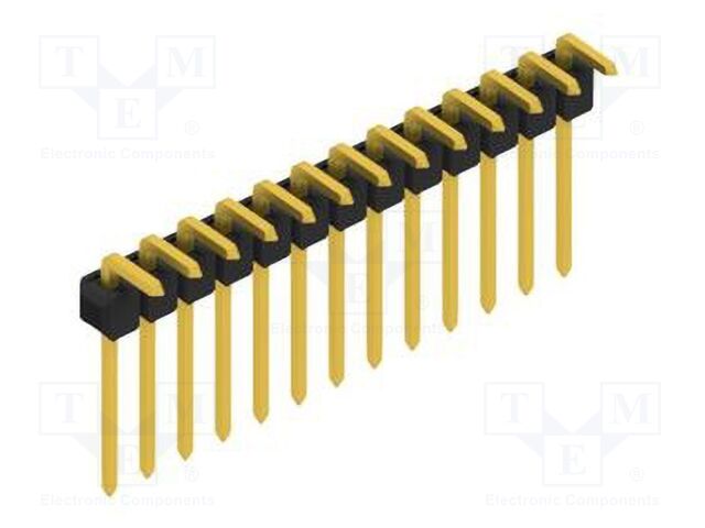 Connector: pin strips; pin header; male; PIN: 13; 2.54mm; THT; 1x13