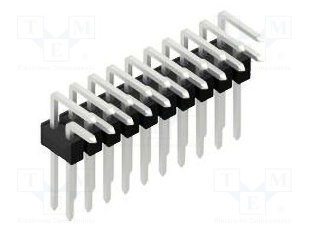 Connector: pin strips; pin header; male; PIN: 20; 2.54mm; THT; 2x10