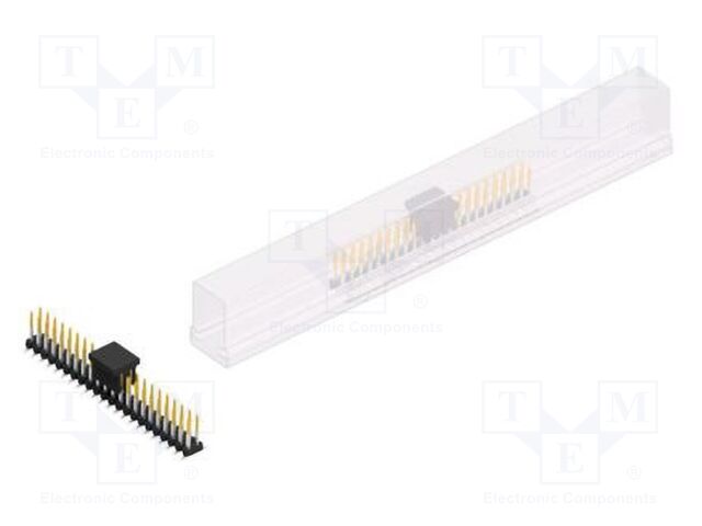 Connector: pin strips; pin header; male; PIN: 44; 2mm; SMT; 2x22