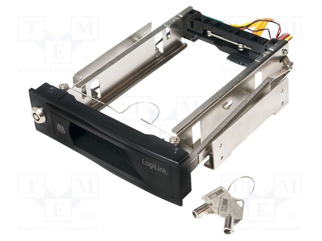 Hard discs housing: 3,5"; stores 3,5" HDD; black