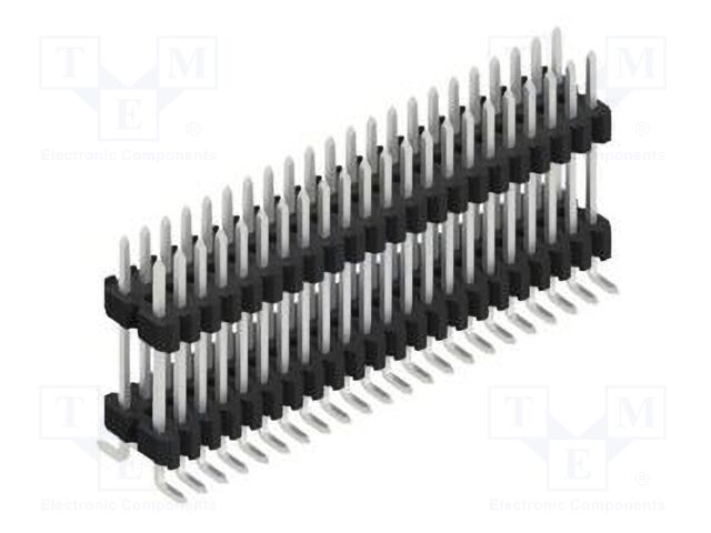 Connector: pin strips; pin header; male; PIN: 44; 1.27mm; SMT; 2x22