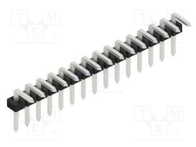 Connector: pin strips; pin header; male; PIN: 15; 2mm; THT; 1x15