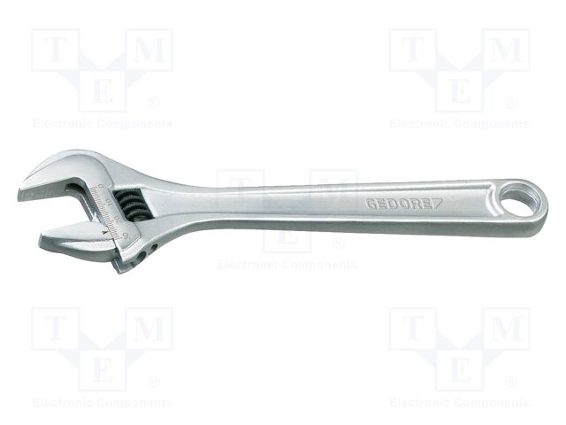 Wrench; adjustable; Jaw capacity: 30mm; Overall len: 252mm