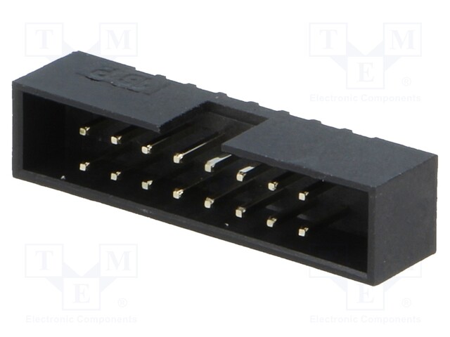 Socket; IDC; male; PIN: 16; straight; THT; gold flash; 2mm