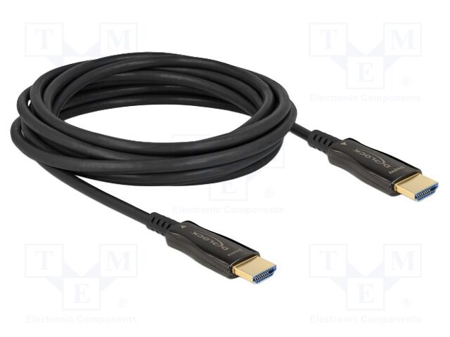 Cable; HDMI plug,both sides; HDMI 2.1,High Speed,optical; black