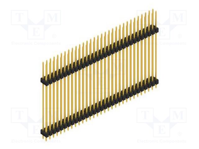 Connector: pin strips; pin header; male; PIN: 62; 2.54mm; THT; 2x31