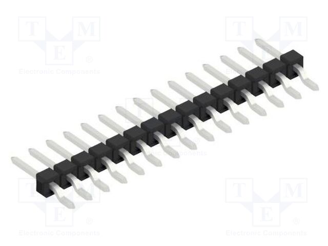 Connector: pin strips; pin header; male; PIN: 15; 2.54mm; SMT; 1x15