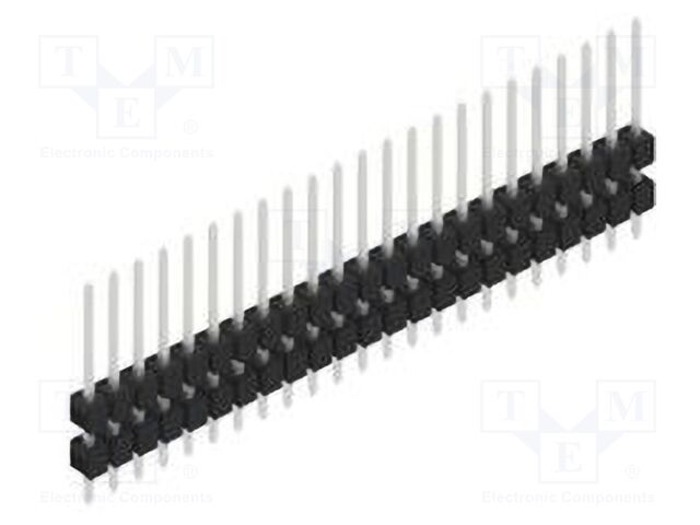 Connector: pin strips; pin header; male; PIN: 23; 2.54mm; THT; 1x23