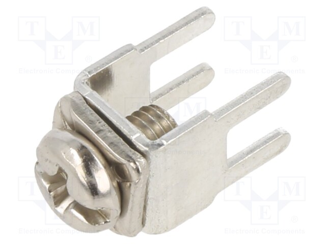 Terminal: screw terminal; THT,screw terminal; brass; 7.2x5mm
