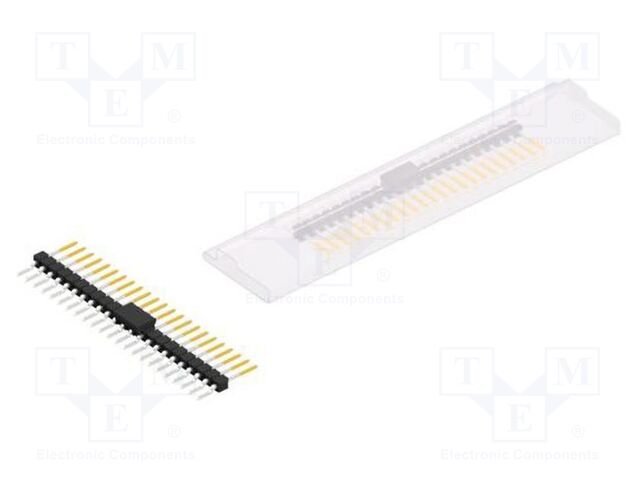Connector: pin strips; pin header; male; PIN: 23; 2.54mm; SMT; 1x23