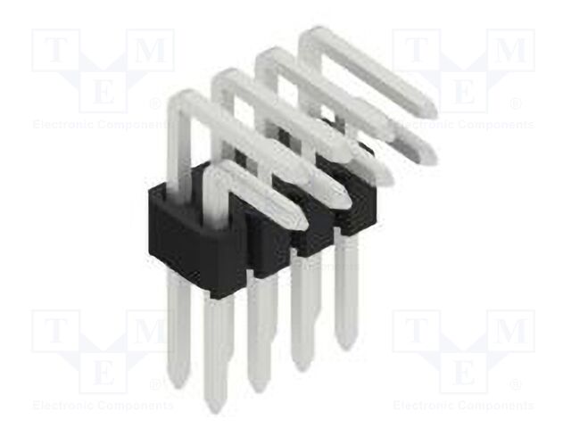 Connector: pin strips; pin header; male; PIN: 8; 1.27mm; THT; 2x4