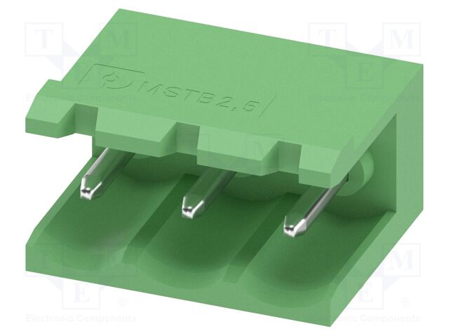 PCB headers, nominal cross section: 2.5 mm?, color: green, n