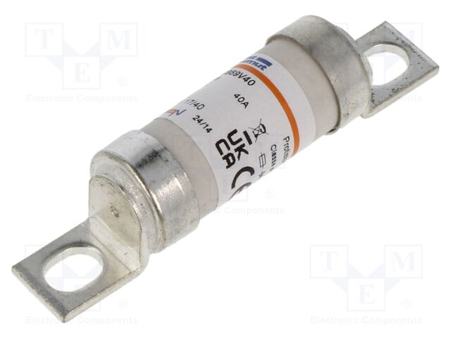 Fuse: fuse; gR; 40A; 690VAC; ceramic,industrial; 17x49mm
