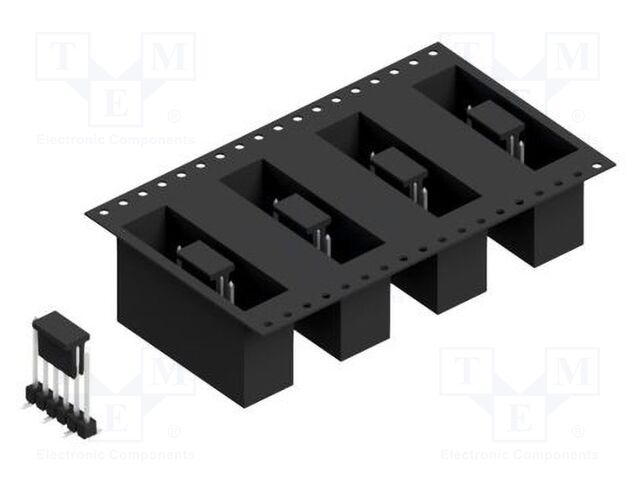 Connector: pin strips; pin header; male; PIN: 6; 2.54mm; SMT; 1x6