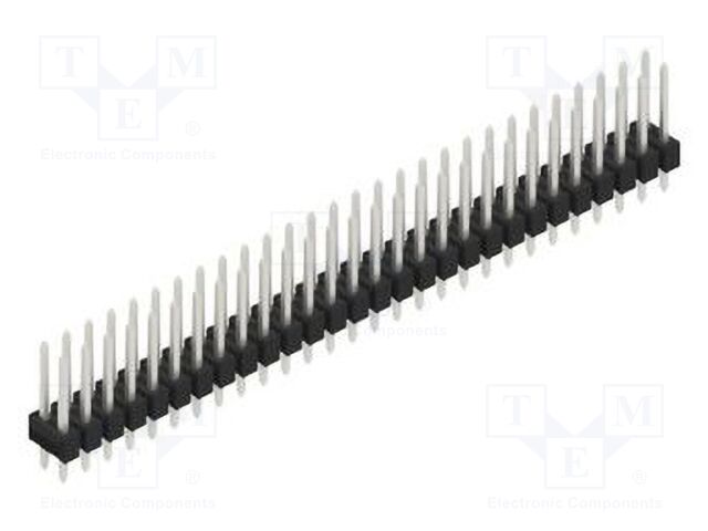 Connector: pin strips; pin header; male; PIN: 56; 2.54mm; THT; 2x28